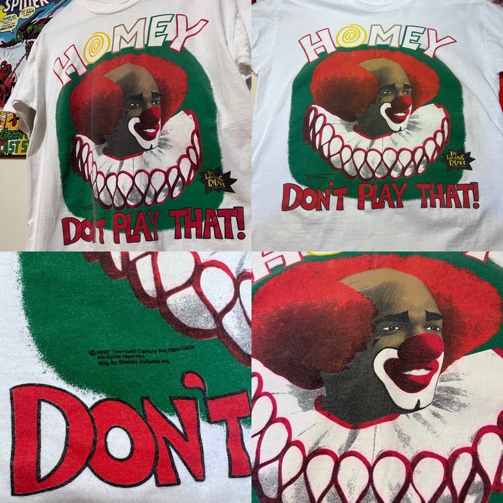 In Living Color Homey D. Clown Promo 1990 Vintage Tee Shirt Men’s L